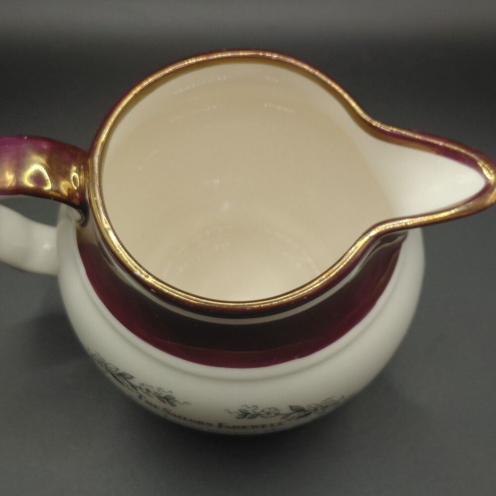 Gray's Pottery Mariner's Compass Creamer Pitcher 4.25" Dual Backstamp Nautical - Picture 7 of 8